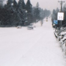 Snowed road - Washington