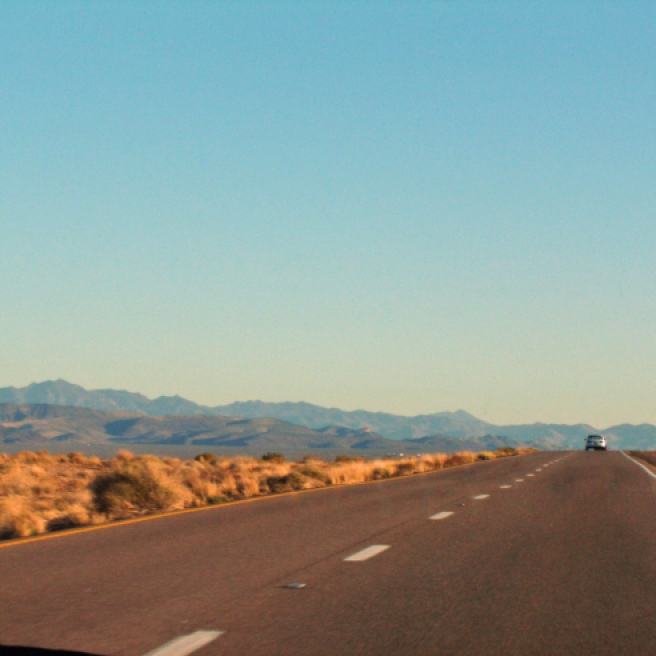 Road on fire - Arizona